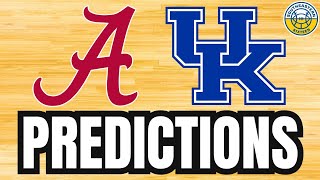 Alabama vs. Kentucky PREDICTION | 2024-25 SEC Basketball Predictions