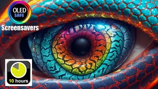 Mesmerizing Vibrant Moving Eyes Screensaver - 10 Hours - 4K