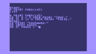 Commodore BASIC Tutorial 3 - Conditionals and GOTO's.