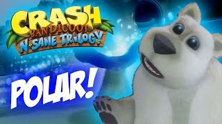 Crash Bandicoot N. Sane Trilogy Polar! Bear it Level Footage