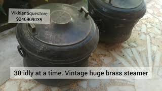 vintage huge brass idly cooker / steamer.