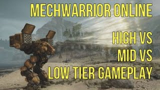 MechWarrior Online - Comparing High, Mid, Low Tier Gameplay