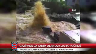 GAZİPAŞA’DA TARIM ALANLARI ZARAR GÖRDÜ