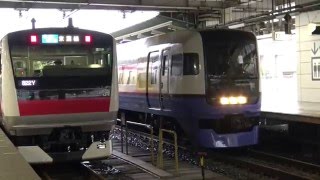 【4K】255系東芝GTO-VVVF【空転】 蘇我駅にて(新宿さざなみ1号館山行き)