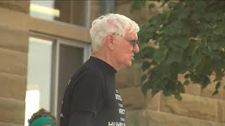 Former Congressman Poshard Holds March at Coles County Courthouse