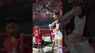 20240928-韓風BLACK\u0026PINK球衣-包包頭林襄-李凱威應援 #cheerleader #baseball #cpbl #美女#dragonsbeauties #林襄