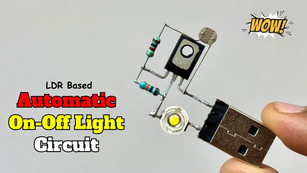 Automatic On Off Light Circuit Ldr Sensor Circuit Electronic