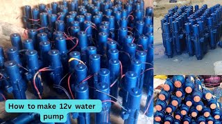 How to make dc 12v water pump|Solar water pump making ideas|water pump