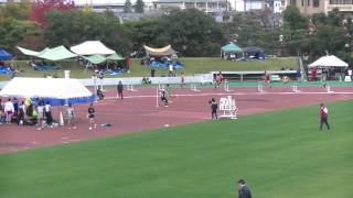 近江高校男子陸上競技部　竹中４００ｍＨ②　2015.10.30