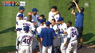 MIA@CHC: Cubs win on walk-off wild pitch in the 9th