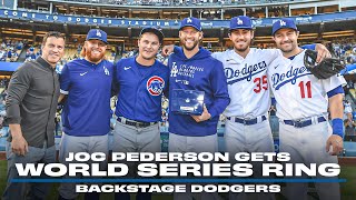 Joc Pederson Gets World Series Ring - Backstage Dodgers Season 8 (2021)