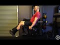 isometric seated single leg extension ~60 degrees