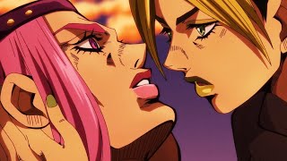 Jolyne and Anastasia kiss