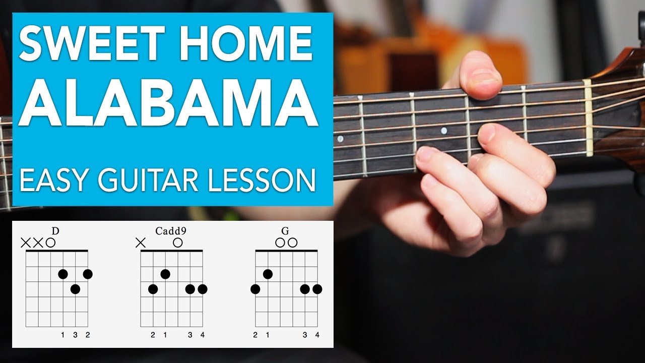 Sweet Home Alabama Acoustic Easy 3 Chord Lesson Lynyrd Skynyrd