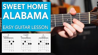 Play Sweet Home Alabama on acoustic with 3 EASY CHORDS!