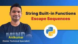 Python Class-34 : Python String Functions, Escape Sequences [in Telugu]
