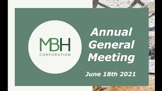 AGM 2021 - MBH Corporation PLC