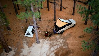 Camping Adventure in Sequoia National Forest | POTA Ham Radio Contacts \u0026 Kodiak Canvas Tent Setup