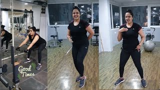 Actress Pragathi Mind Blowing Workout and Dance At GYM | #Pragathi Latest Gym Video| Filmyfocus.com