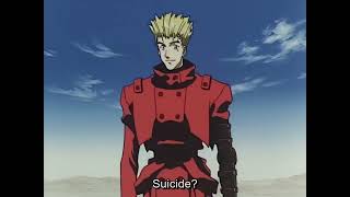 Trigun - Vash saves Meryl and Milly