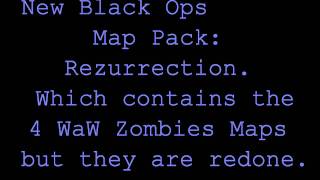 Call of Duty Black Ops Map Pack (DLC 4): Rezurrection | 4 WaW Zombies Maps + 1 New Map