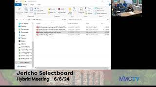 Jericho Selectboard 6-6-2024