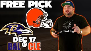 Ravens vs Browns Free Pick | NFL Football Week 15 Predictions | Kyle Kirms | The Sauce Network