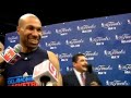 Guillermo jokes with NBA players in finals 2012