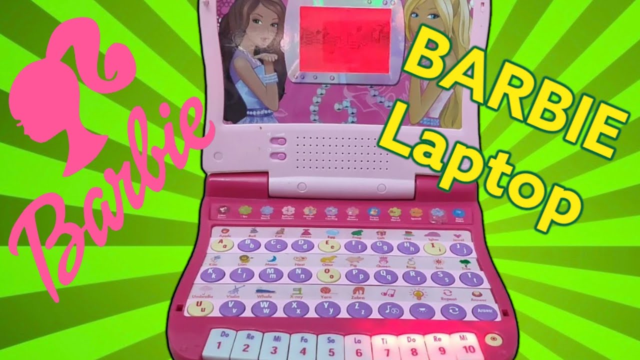 BARBIE B-Bright Learning Laptop Computer 🖥️ Learning English Toy - YouTube