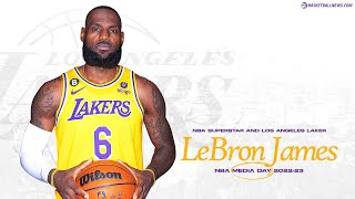 LeBron James 2022 Los Angeles Lakers Media Day Press Conference