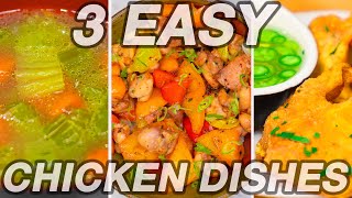 3 Dishes From 1 Ingredient- (Easy Chicken Recipes)