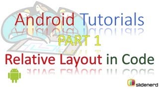 58 Relative Layout Using Java Part 1 |
