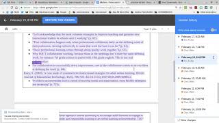 Collaborative Writing in Docs