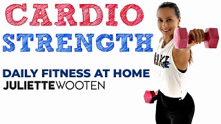 FULL BODY STRENGTH WORKOUT + LOW IMPACT CARDIO | Daily Workout at Home