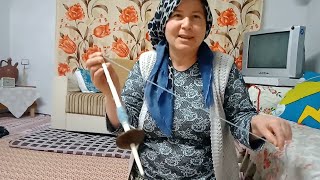 WE MADE KIRMAN ( SPINDLE ) FOR SPINNING WOOL | OUR OLD TURKISH TRADITIONS