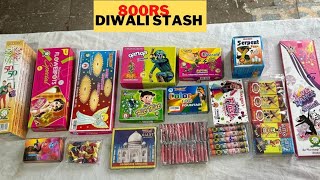 800rs Special Diwali Stash 2022 In your Budget || 2022 New Crackers Stash || Diwali Stash Unboxing