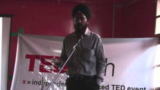 Disrupting education --creating technology for next 3 billion | Ibadat Singh | TEDxLeh