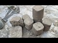 Soft Sand Cement dry &Water crumbling ASMR