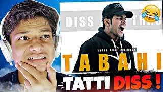 "Thara Bhai Joginder" DISS TRACK "TABAHI" ROAST | Tabahi Diss Track Roast
