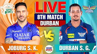 🔥SA20 Live: Durban vs Joburg | 8th Match | Live Cricket Score \u0026 Commentary