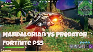PS5 Fortnite 4K "The Mandalorian Vs Predator" Getting The Predator Skin [HDR]