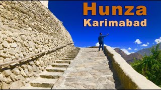 Most Beautiful City Hunza Karimabad | Karimabad Bazar | Baltit Fort in 4K