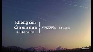 [Vietsub] Không Còn Cần Em Nữa - h3R3/Cao Húc | 不再需要你 - h3R3/高旭