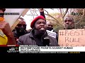 Protesters picket against human rights abuses in Zimbabwe