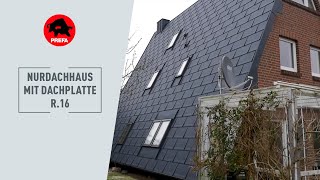 Roof renovation of a roof-only house in Osterholz-Scharmbeck in Lower Saxony - PREFA roof panel R.16