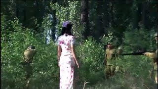 [Anti-Japanese Movie]Japanese harass a girl,meet a resistance fighter who ends them up on the spot.