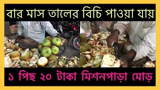 তালের বিচি রস মালাই খেতে ভারি মজা, মিশনপাড়া মোড় নারায়ণগঞ্জ