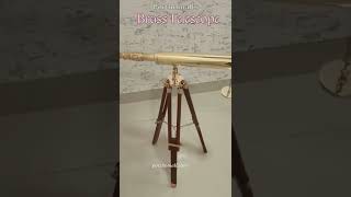 Brass Telescope - Porthomall #BrassTelescope #Telescope #antiqueTelescope #vintageTelescope#tranding