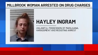 Woman arrested on drug charges after brief scuffle with Millbrook police
