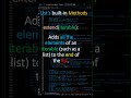 extend() | list method | #Python | #PyThink | @pythink1 | #python for beginners